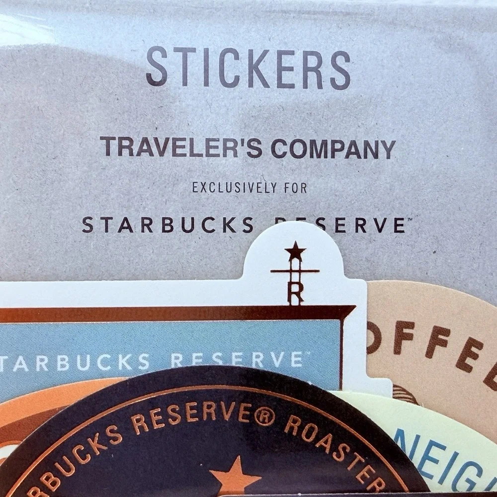 TRAVELER'S notebook Starbucks Reserve Roastery Tokyo Stickers Set Limited JAPAN